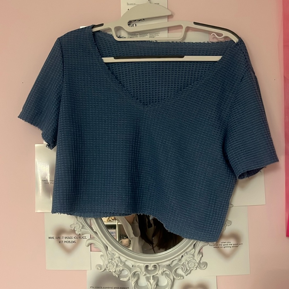 Navy Crop top!